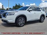 Thumbnail of 2022 Pearl White Tricoat Nissan Pathfinder