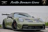 Photo of 2021 Gentian Blue Metallic w/Badlands Green Wrap Porsche 911