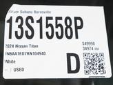 Thumbnail of 2024 Glacier White Nissan Titan