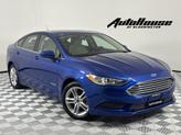 Photo of 2018 Blue Ford Fusion Hybrid