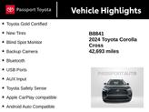 Thumbnail of 2024 Jet Black Toyota Corolla Cross