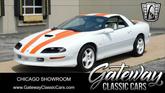 Photo of 1997 White with orange racing stripes Chevrolet Camaro