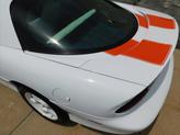 Thumbnail of 1997 White with orange racing stripes Chevrolet Camaro