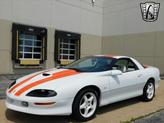 Thumbnail of 1997 White with orange racing stripes Chevrolet Camaro