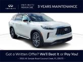 Photo of 2025 Majestic White/Black Obsidian INFINITI QX60