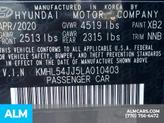 Thumbnail of 2020 Oxford Blue Hyundai SONATA Hybrid