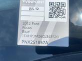 Thumbnail of 2012 Blue Candy Metallic Ford Focus