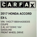 Thumbnail of 2017 Red Honda Accord