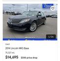 Thumbnail of 2014 Black Lincoln MKS