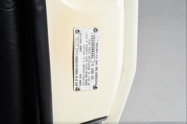 Photo of 1972 White DeTomaso Pantera