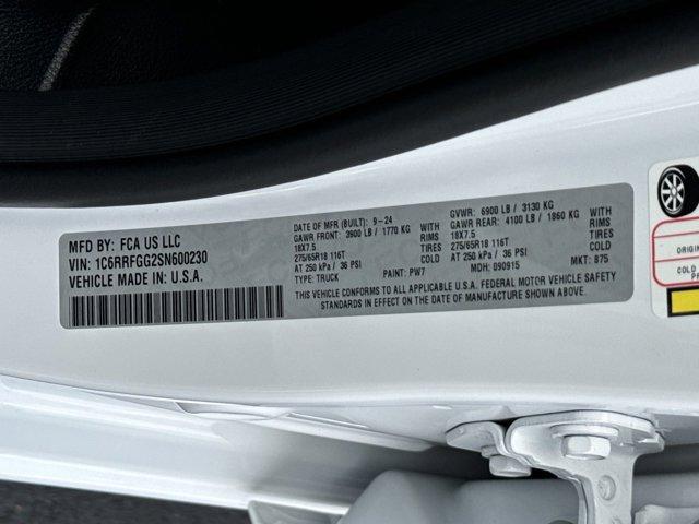 Photo of 2025 Bright White Clearcoat RAM 1500