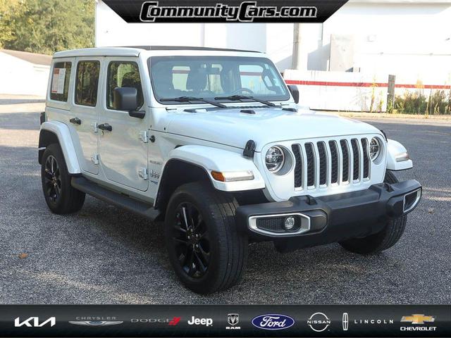 Photo of 2021 Bright White Clearcoat Jeep Wrangler Unlimited 4xe
