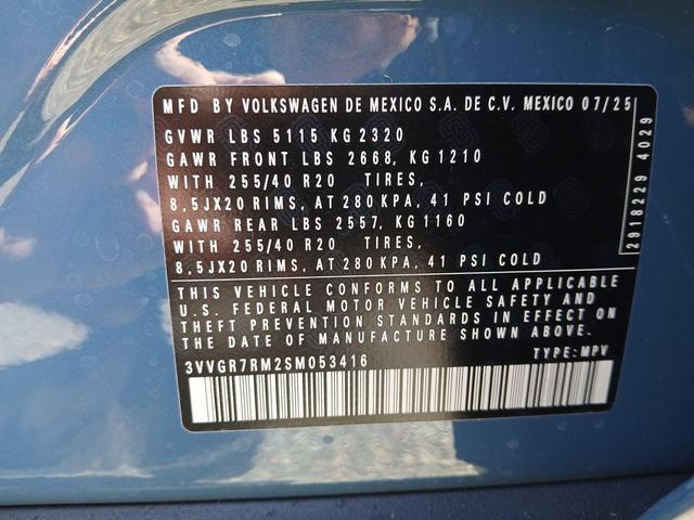 Photo of 2025 Monterey Blue W/Black Roof Volkswagen Tiguan