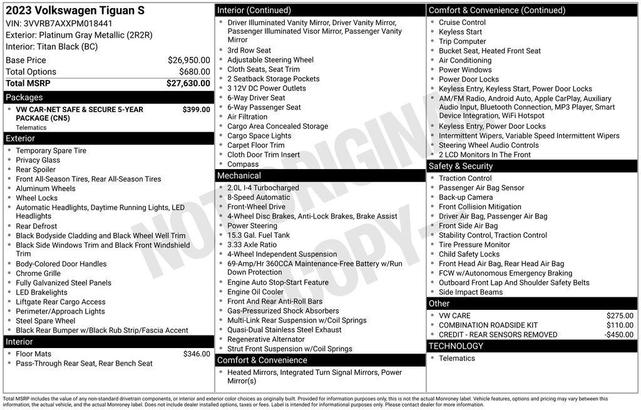Photo of 2023 Platinum Gray Metallic Volkswagen Tiguan