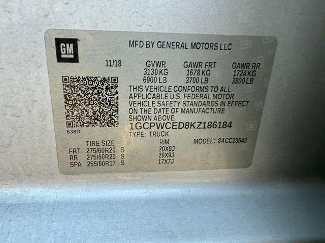 Photo of 2019 Silver Ice Metallic Chevrolet Silverado 1500
