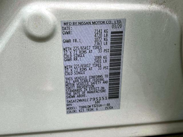 Photo of 2020 Brilliant Silver Metallic Nissan Rogue
