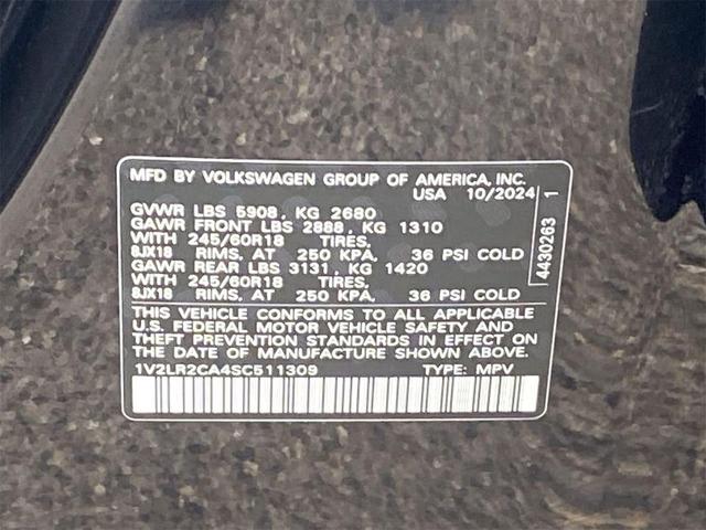 Photo of 2025 Deep Black Pearl Volkswagen Atlas