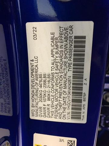 Photo of 2022 Still Night Pearl Honda Accord