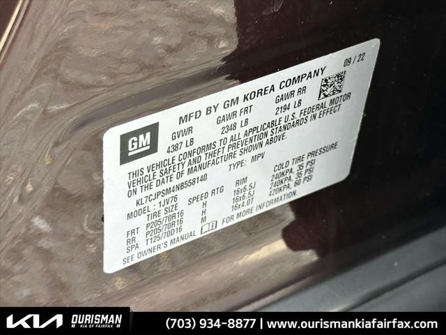 Photo of 2022 Black Cherry Metallic Chevrolet Trax