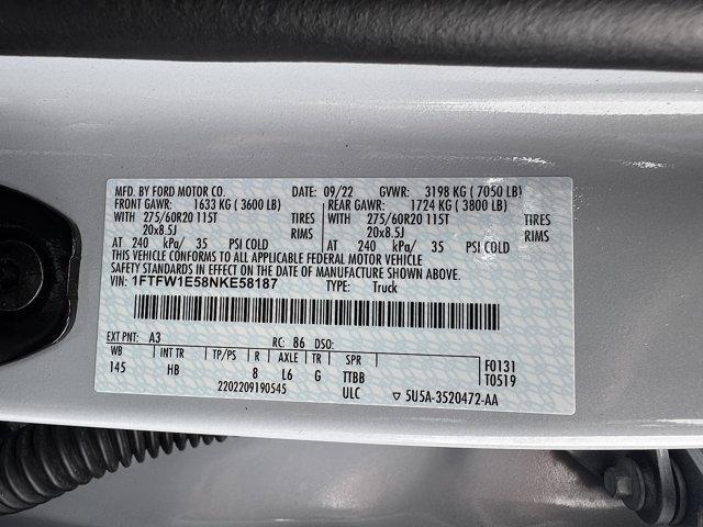 Photo of 2022 Space White Metallic Ford F-150