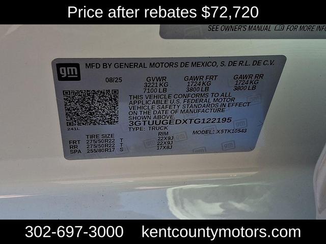 Photo of 2026 Glacier White Tricoat GMC Sierra 1500