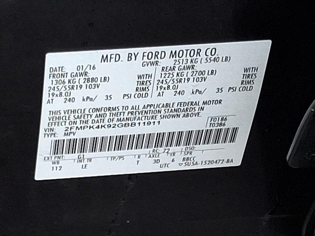 Photo of 2016 Shadow Black - G1 Ford Edge