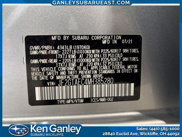 Photo of 2021 Ice Silver Metallic Subaru Crosstrek