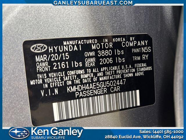 Photo of 2016 Titanium Gray Metallic Hyundai ELANTRA
