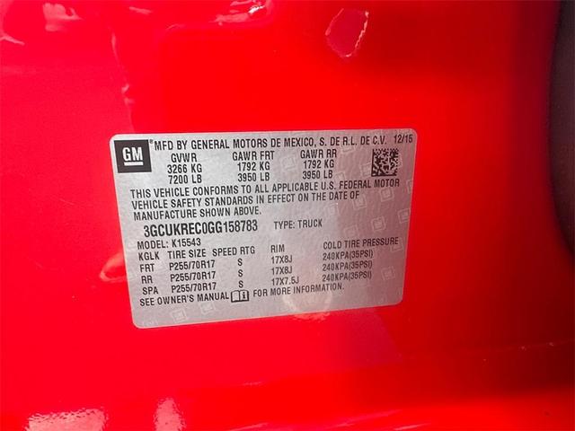 Photo of 2016 Red Chevrolet Silverado 1500