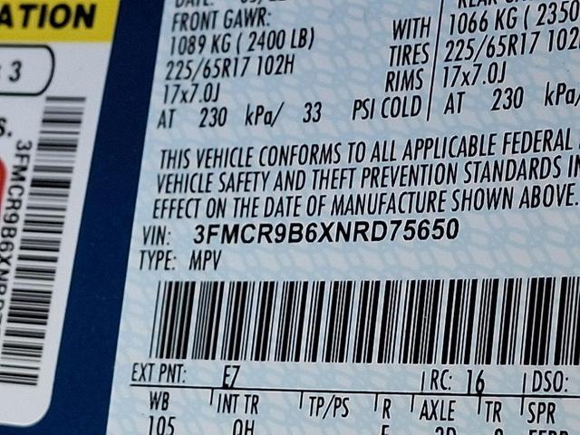 Photo of 2022 Velocity Blue Metallic Ford Bronco Sport