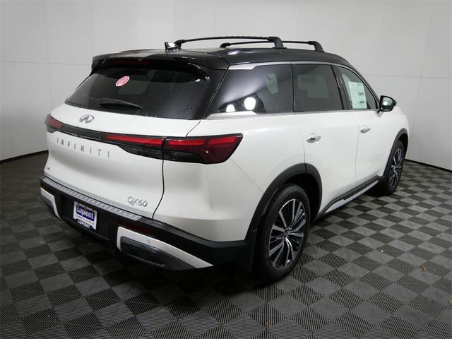 Photo of 2025 Majestic White/Black Obsidian INFINITI QX60