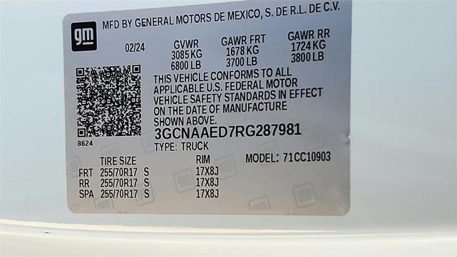 Photo of 2024 Summit White Chevrolet Silverado 1500