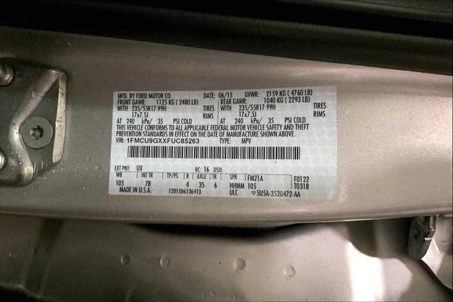 Photo of 2015 Ingot Silver Ford Escape