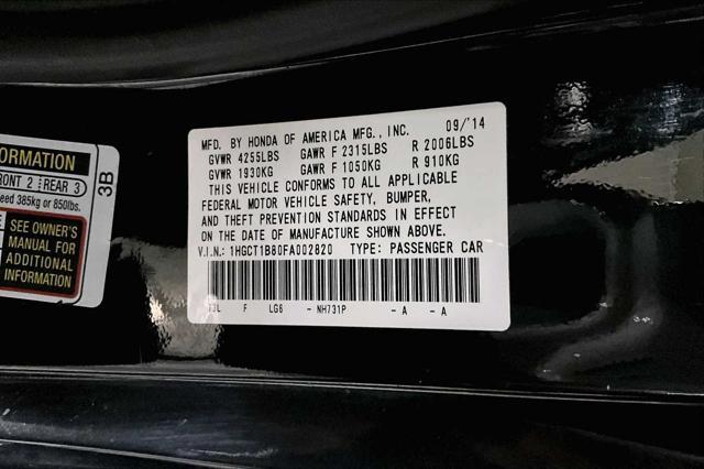 Photo of 2015 Crystal Black Pearl Honda Accord