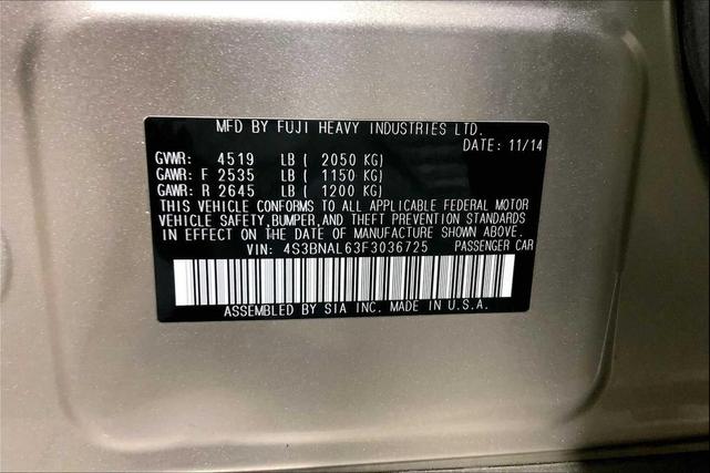 Photo of 2015 Tungsten Metallic Subaru Legacy