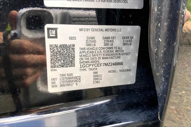Photo of 2021 Black Chevrolet Silverado 1500