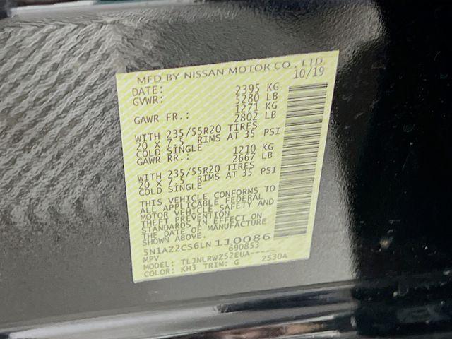Photo of 2020 Super Black Metallic Nissan Murano