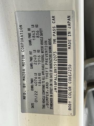 Photo of 2022 Snowflake White Pearl Mica Mazda Mazda3