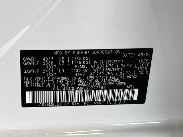 Photo of 2025 Crystal White Pearl Subaru Crosstrek