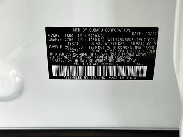 Photo of 2022 Crystal White Pearl Subaru Outback