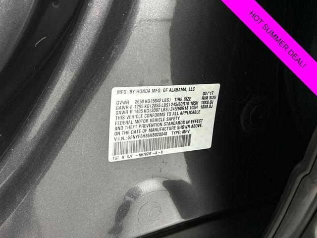 Photo of 2017 Modern Steel Metallic Honda Pilot
