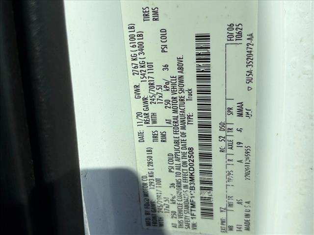 Photo of 2021 Oxford White Ford F-150