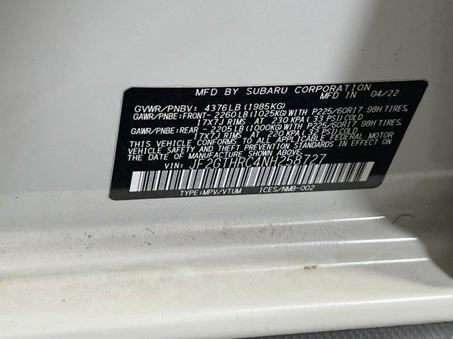 Photo of 2022 Crystal White Pearl Subaru Crosstrek
