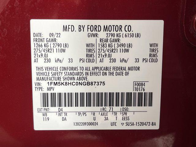 Photo of 2022 Rapid Red Metallic Tinted Clearcoat Ford Explorer