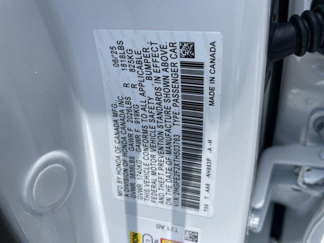 Photo of 2026 Platinum White Pearl Honda Civic