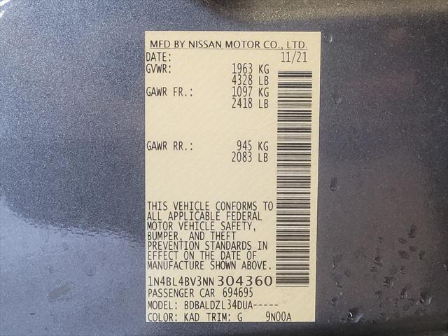 Photo of 2022 Brilliant Silver Metallic Nissan Altima