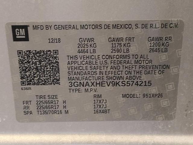 Photo of 2019 Silver Ice Metallic Chevrolet Equinox