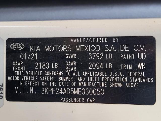 Photo of 2021 Clear White Kia Forte