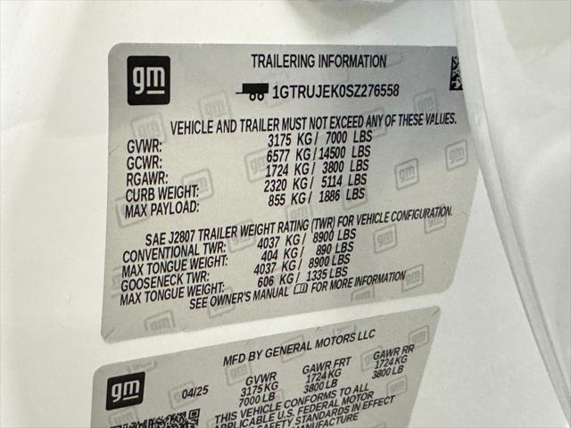 Photo of 2025 Summit White GMC Sierra 1500