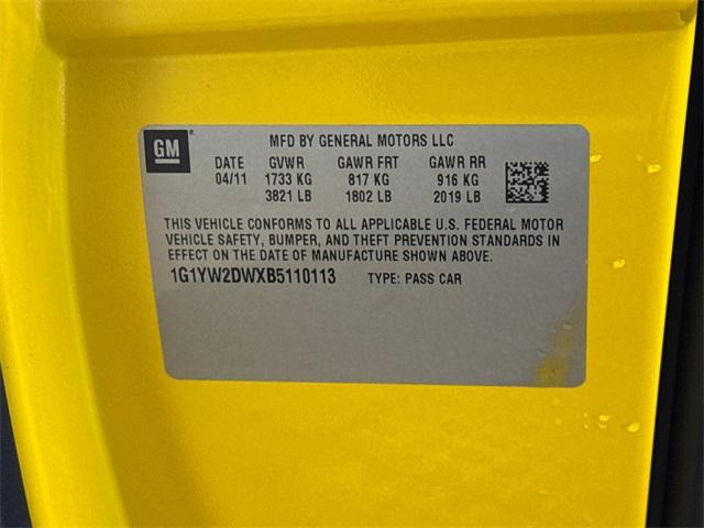 Photo of 2011 Velocity Yellow Tintcoat Chevrolet Corvette